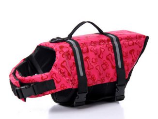 Dog Swimming Life Jacket Dog Bone